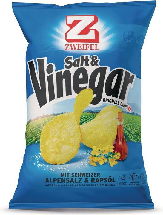 Actual product image Zweifel Chips Original Salt & Vinegar Spar (175 g)