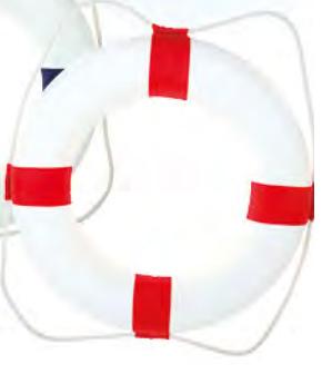 Immagine prodotto Dekomat Salvagente Hanger Ø 50 cm, Rosso/Bianco (12 x 54 x 57 cm)