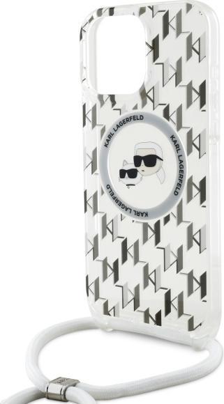 Actual product image Karl Lagerfeld KLHMP16XHCKLCT iPhone 16 Pro Max 6.9" transparent hardcase IML Crossbody Monogra (Apple iPhone 16 Pro Max)
