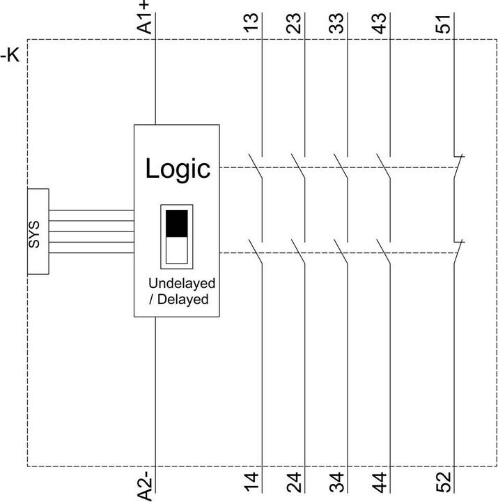 Actual product image Siemens Expansion safety relay, 4NO, 24Vdc