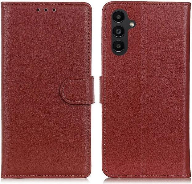 Productafbeelding MU Classic Litchi Leather Boekomslag serie (Samsung Galaxy A14 5G, Samsung Galaxy A14)