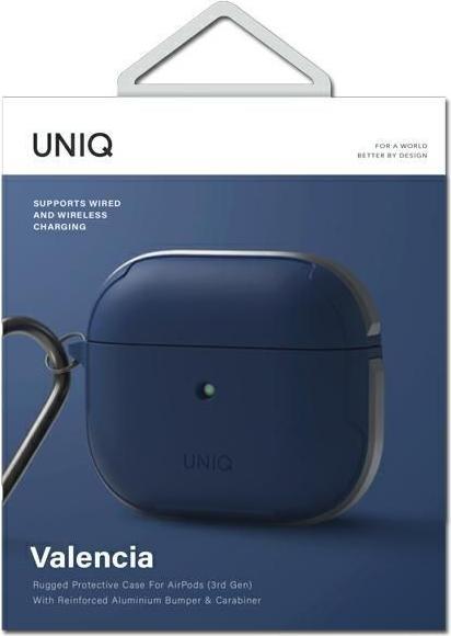 Image du produit Uniq Étui Valencia AirPods 3 bleu (Sac pour écouteurs)