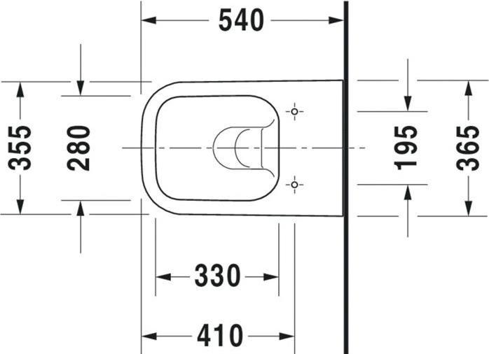 Image du produit Duravit WC sans rebord Happy D.2 Plus Rimless Anthracite mat 2222098900