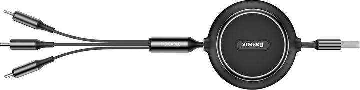 Actual product image Baseus 3in1 extendable cable (1.20 m, USB 3.2 Gen 1)