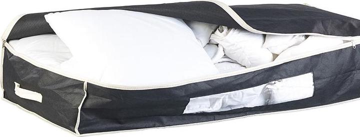 Immagine prodotto Infactory Cassapanca sotto il letto con finestra di visualizzazione e maniglie, 100x48x18 cm, nero (100 x 48 x 18 cm)
