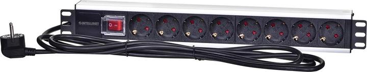 Actual product image Intellinet 8-way 48.30cm (19") power strip (8 x, 3 m)