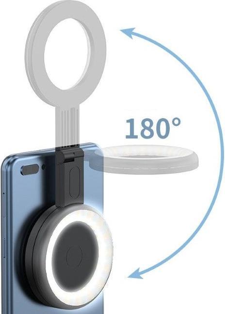 Actual product image MU Classic MagSafe selfie light, foldable & light effects (Further permanent lights)
