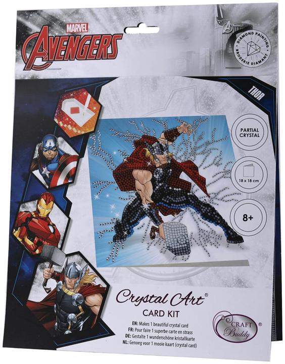 Actual product image Craft Buddy Thor, card 18x18cm Crystal Art