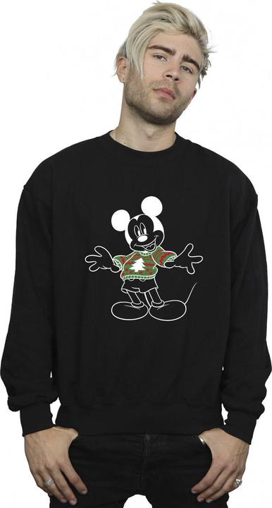 Actual product image Disney Mens Mickey Mouse Xmas Jumper Sweatshirt (XL)