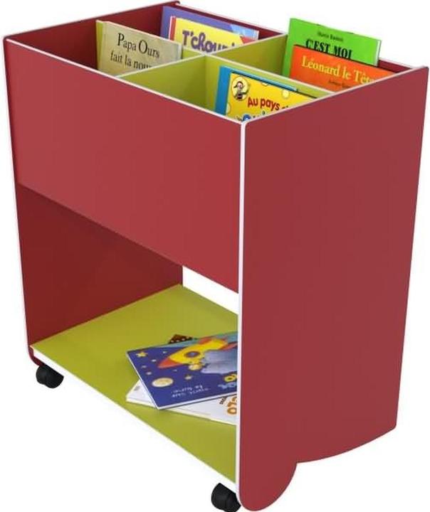 Produktbild Paperflow Schulbuchkasten Kunststoff mittelgross rot/gelbgrün