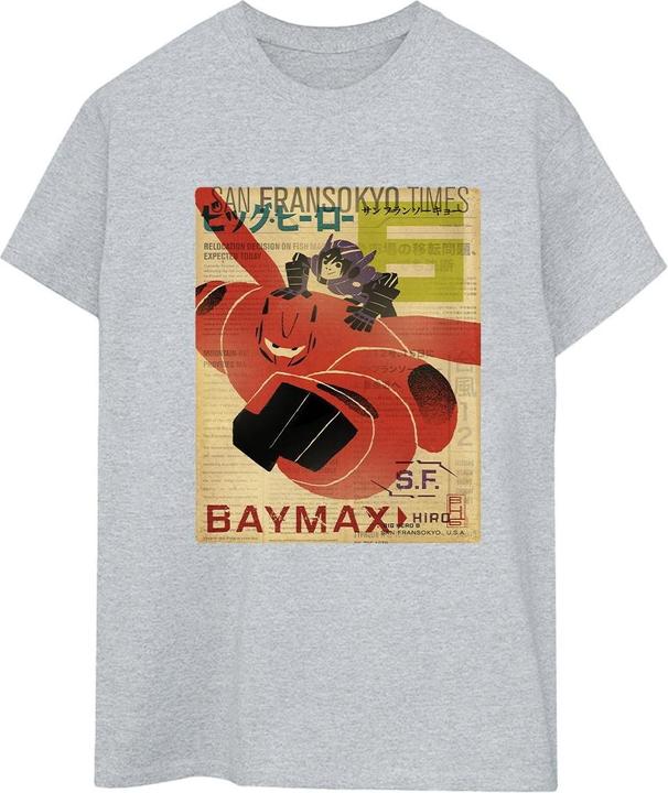 Image du produit Disney - T-shirt BIG HERO BAYMAX FLYING BAYMAX NEWSPAPER - Femme (L)