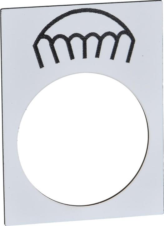 Image du produit Schneider Electric Étiquette d'identification, 30x40mm, blanc, ZB2BY4933