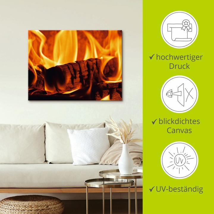 Produktbild Artland Kaminfeuer 3 Q4WR (40 x 30 cm)