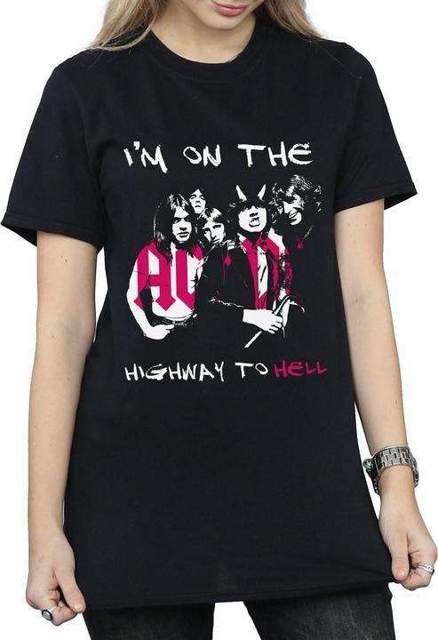 Produktbild AC/DC I'm On The Highway To Hell BaumwollBoyfriend TShirt (3XL)