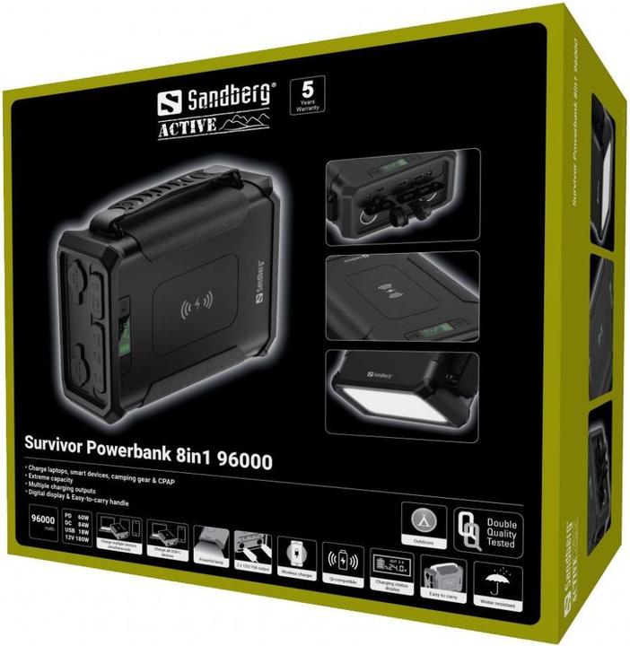 Actual product image Sandberg Survivor (96000 mAh, 180 W, 307.20 Wh)