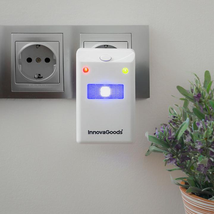 Produktbild InnovaGoods Ultraschall-Schädlingsvertreiber mit LED Licht Killekt Duo 2 Stück
