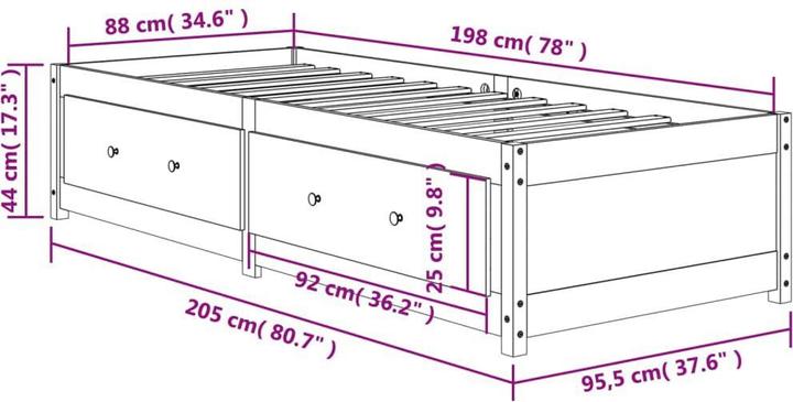 Actual product image VidaXL Way thistle (90 x 200 cm)