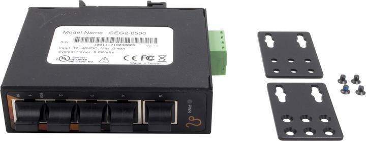 Actual product image Exsys GmbH 5-Port Ethernet Switch -5*10/100/1000Tx, compact (5 Ports)