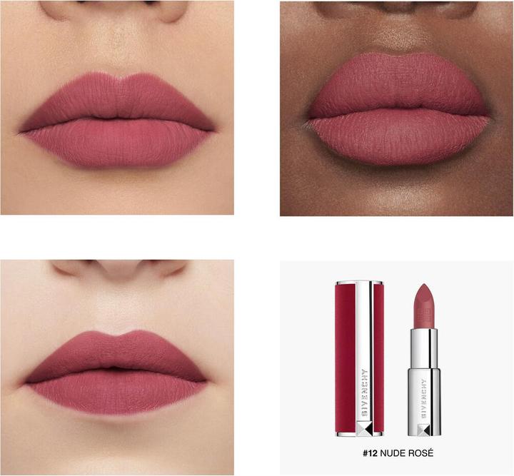 Produktbild Givenchy Le Rouge Deep Velvet Lipstick Nr. 12 - Nude Rose (12)