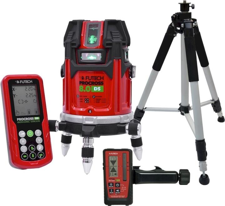 Produktbild Futech Procross 8.0 DS Kruislijnlaser Groen + Quatro MM in Koffer - 044.80G.4M