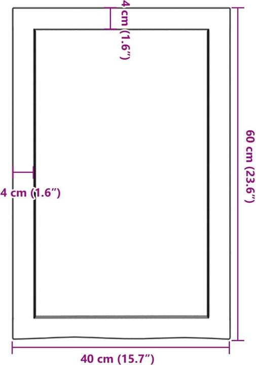 Actual product image VidaXL Emerald (40 x 6 x 60 cm)