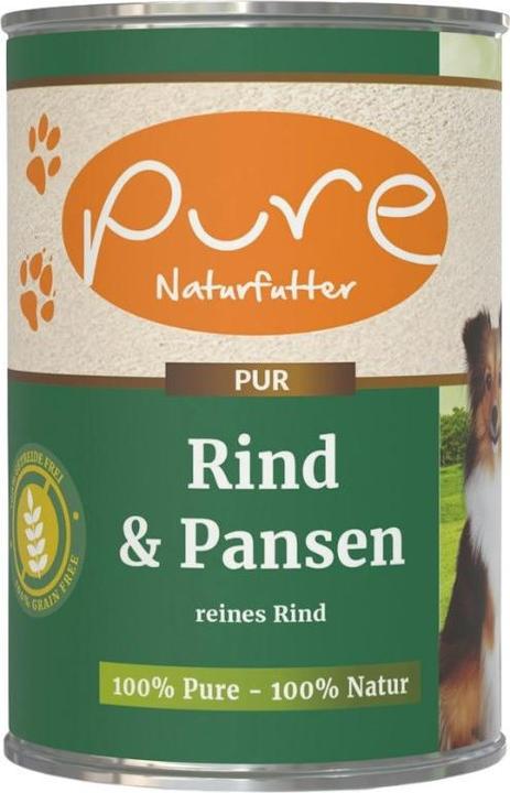Immagine prodotto Pure Naturfutter Menu cane manzo con rumine (Adulto, 1 pz., 400 g)