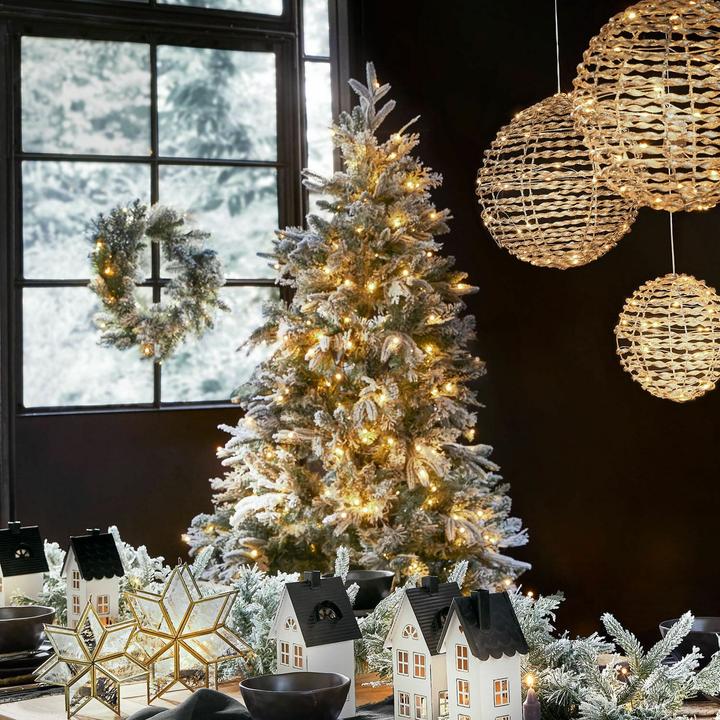 Actual product image Loberon Christmas tree Cadelise green/white (180 cm)