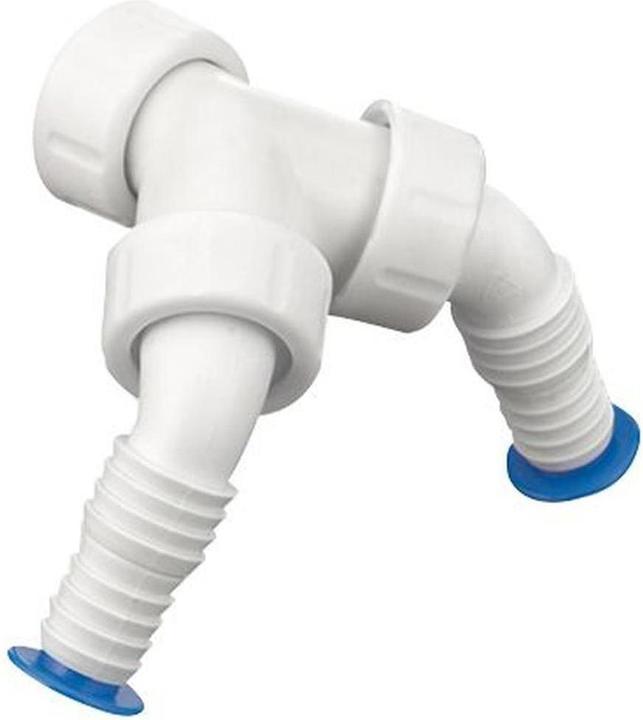 Haas & sohn PP - Doppeltülle für Siphon Geräteanschluss Weiche 1' Zoll (1")