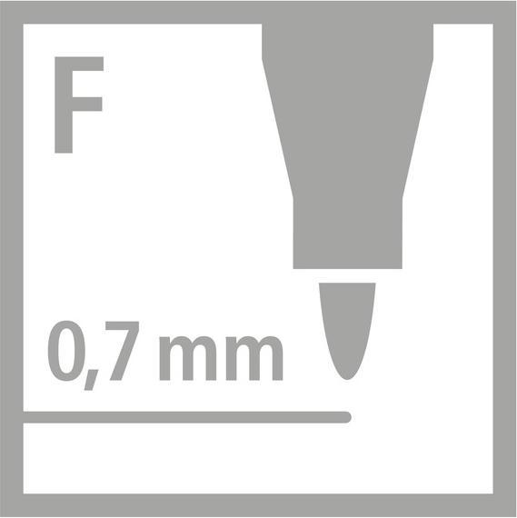 Produktbild STABILO OHPen universal Folienstift wasserlöslich (Schwarz, 0.70 mm, 10 x)
