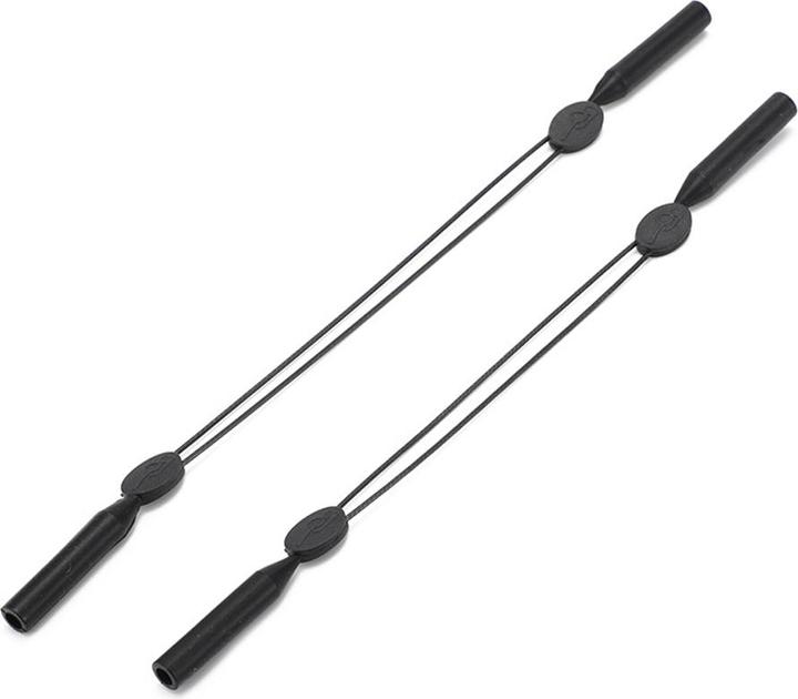Techsuit - (2 pack) Glasses Strap (GST3) - for Men, Woman, from Silicone and Wire - Black