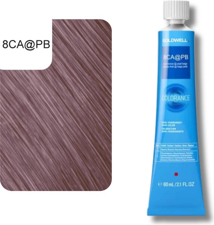 Image du produit Goldwell Colorance Tube Demi-Permanente (8CA@PB - bronze froid éluminé beige perle)