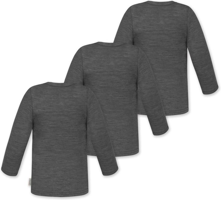 Actual product image Normani 3-pack baby merino longsleeve "Taupo" - 9467 (86)