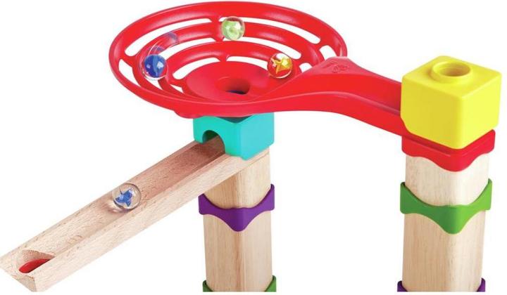 Actual product image Hape Fast marble run with dominoes