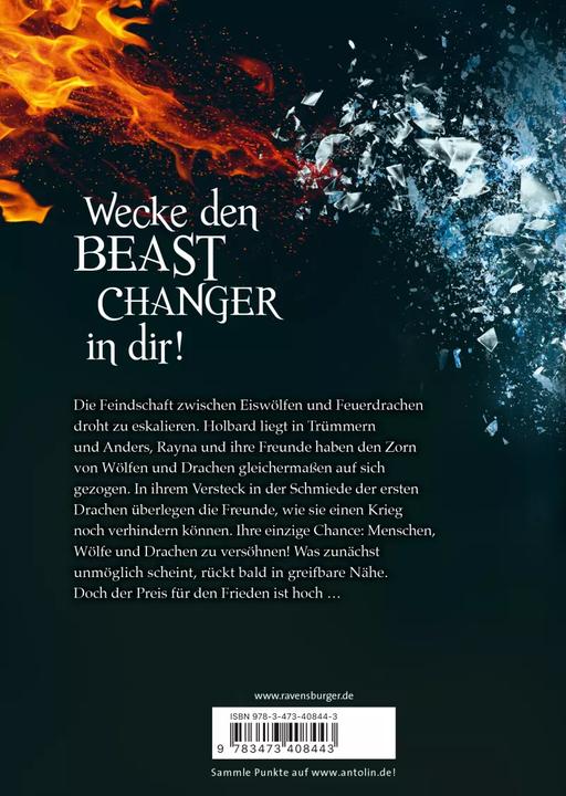 Actual product image Ravensburger Beast Changers, Band 3: Der Kampf der Tierwandler (German, Amie, Kaufman, 2020)