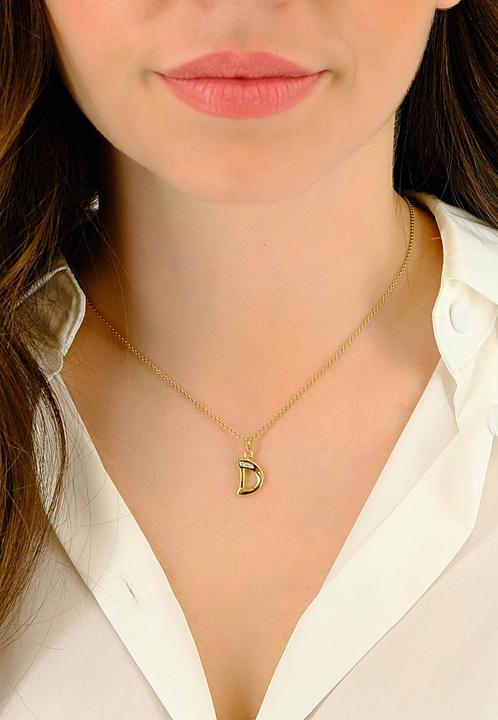 Actual product image Muau Letter (750/18 K Yellow gold)