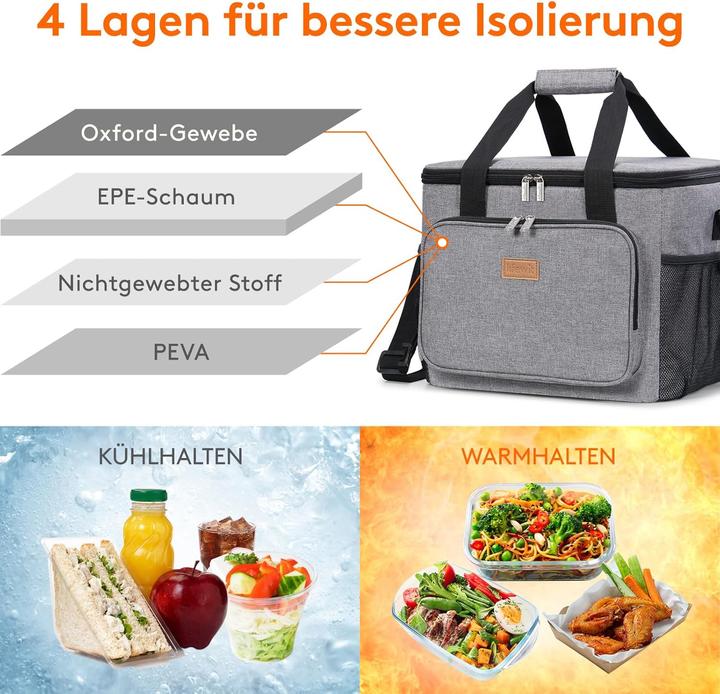 Actual product image Lifewit Faltbare Kühltasche für Picknick und Reise (24 l)
