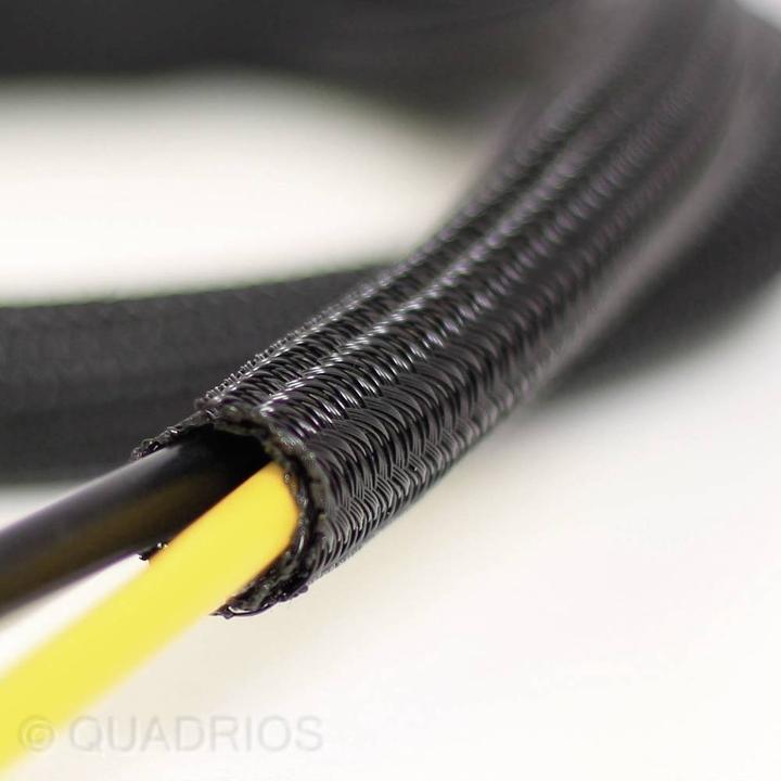 Image du produit Quadrios 23CA232 23CA232 Gaine tressée noire polyester 19 à 20 mm 3 m (Gaines pour câbles, 300 cm)
