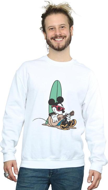 Actual product image Disney Mens Mickey Mouse Surf And Chill Sweatshirt (XL)
