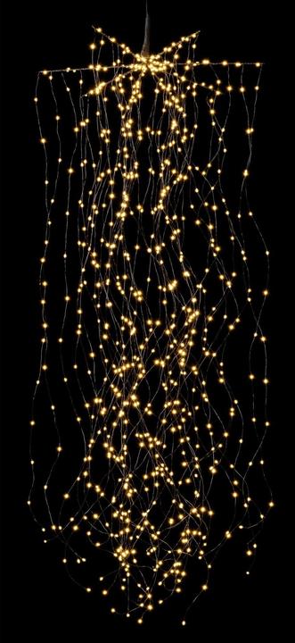 Image du produit STT Lumières de fée LED Chute d'eau de cheveux d'ange 1,5 m, Noir