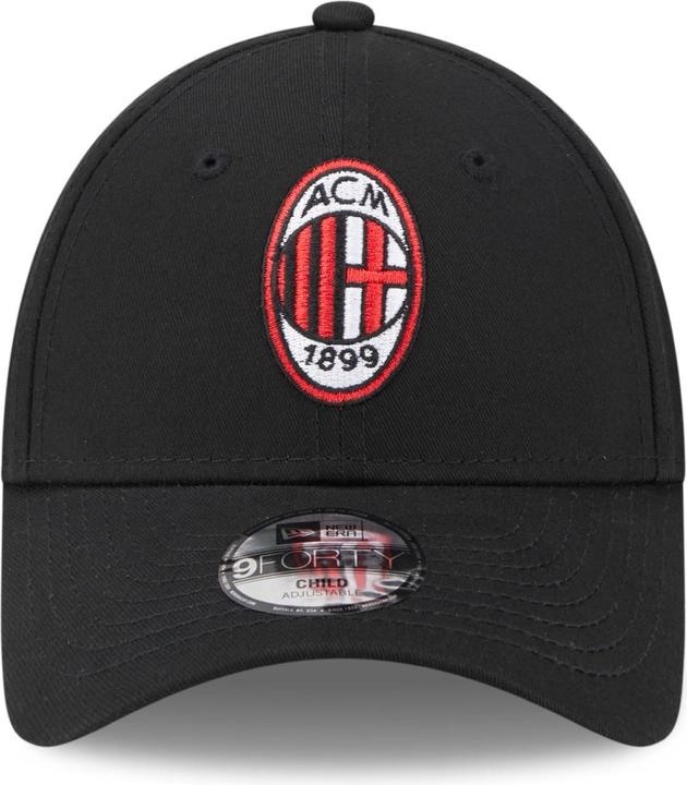 Produktbild New Era 9Forty Kinder Cap - AC MAILAND schwarz - Youth (55, 56, 54 C)