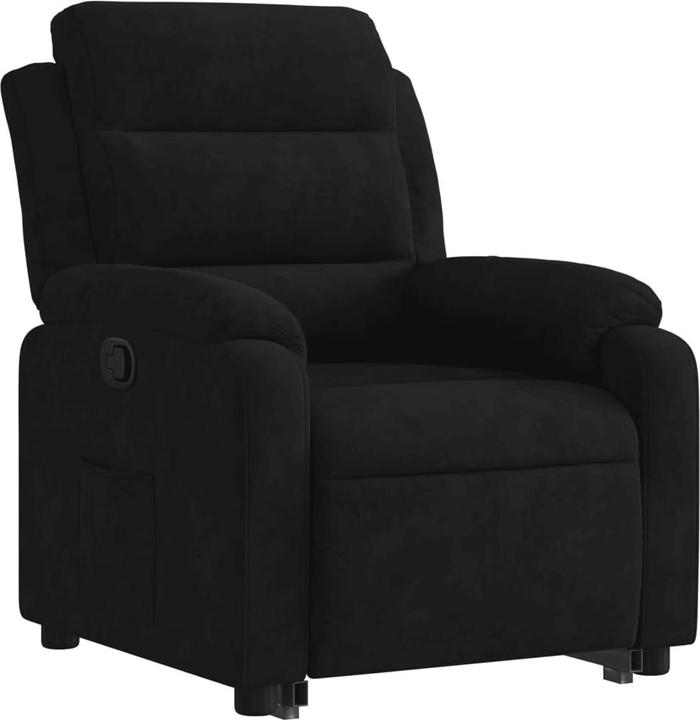 Image du produit VidaXL Fauteuil Relax Releveur Fauteuil Téléviseur Fauteuil Relax Noir Velours