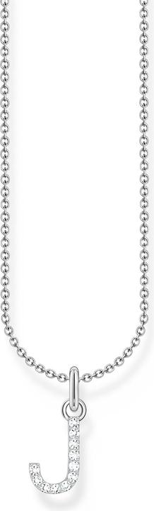 Produktbild Thomas Sabo Kette mit Buchstaben-Anhänger J Silber (925er Silber, 38 - 45 cm)