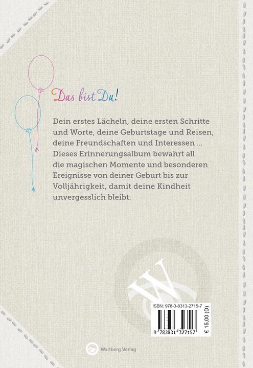 Immagine prodotto Das bist Du! Deine ersten 18 Jahre (Tedesco, Wartberg, 2020)