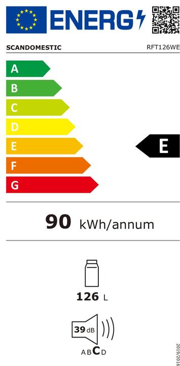 Energy Label Scandomestic RFT126WE (126 l)