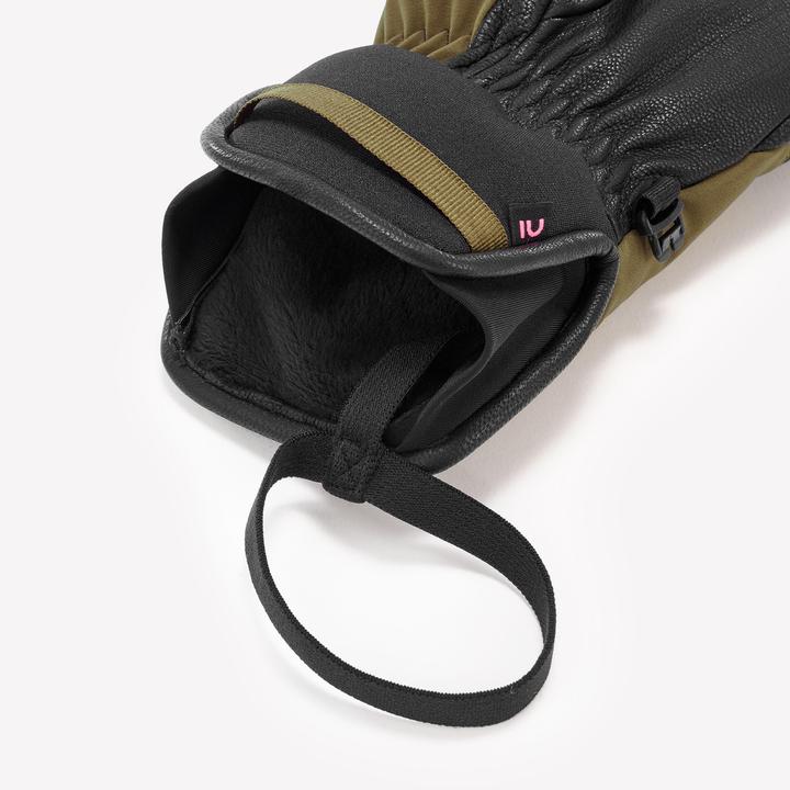Actual product image Wedze Ski gloves adults - 550 khaki (L)