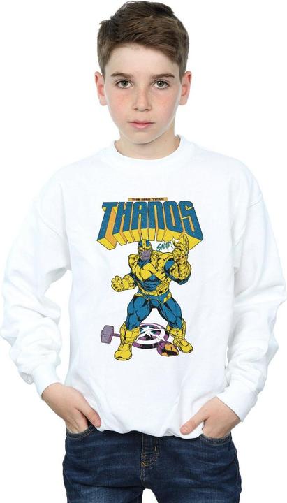 Actual product image Boys Thanos Mad Titan Snap Sweatshirt (104)