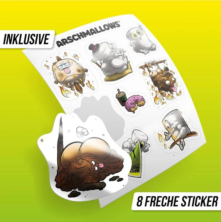 Produktbild Denkriesen ARSCHMALLOWS® - Collector's Edition – "Weniger frisst mehr." - Wasserfest