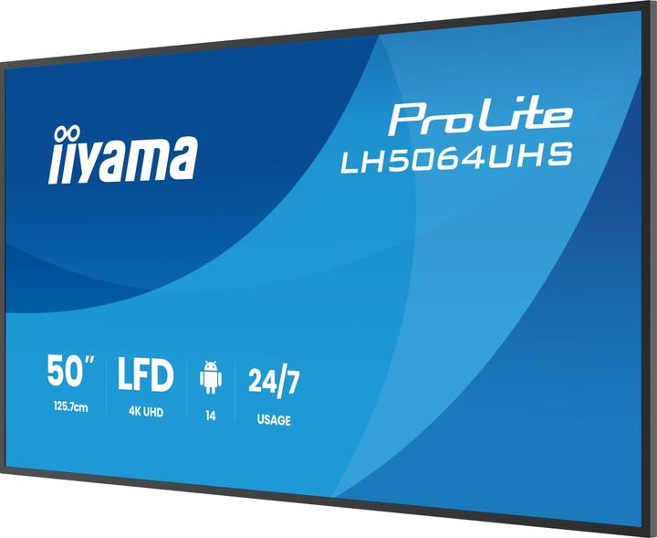 Actual product image iiyama 189.3cm(75") LH7564UHS-B1AG 16:9 2xHDMI+USB-C (Speditionsversand) (3840 x 2160 Pixels, 75")