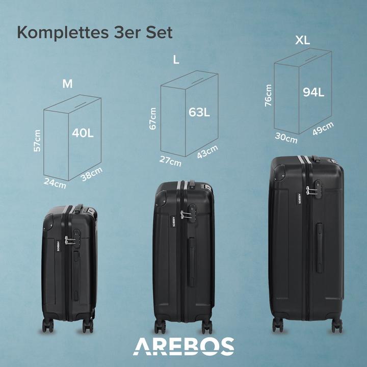 Actual product image Arebos Premium (46 l, M (50 - 90l), L (90 - 115l), XL (from 140l))