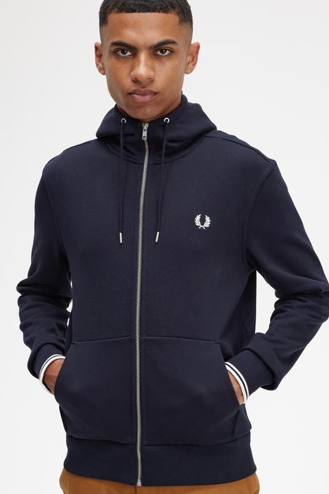 Produktbild Fred Perry Hooded Jacket Navy (XL)